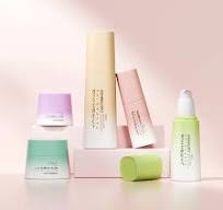 Gradient Plastic Bottle Skincare Packaging Lotion Serum Cream Containers  Unique Square Empty Cosmetic Jar and Bottle Sets