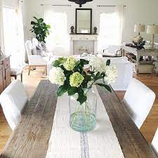 Choosing the right dining room table is the first step in creating a beautiful and functional dining clocks. Cindy Gardner Dining Table Decor Home Kitchen Table Centerpiece