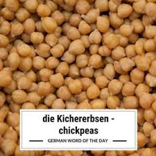 Magst Du Kichererbsen Do You Like Chickpeas Ja Ich Esse Gerne Kichererbsen Weil Sie Gesund Sind Yes I L Learn German Learn German Online German Words