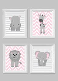 zoo nursery decor gray and pink nursery girl zoo nursery etsy zoo nursery decor baby girl nursery decor elephant nursery art