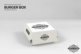 Burger Box Packaging Mockup Burger Box Packaging Mockup Food Box Packaging