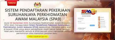 Calon yang telah mendaftarkan permohonan bagi jawatan di atas tidak perlu mendaftar semula. Login Spa9 Sistem Permohonan Kerja Kosong Kerajaan 2021