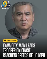 An Iowa City man faces multiple charges after leading law enforcement