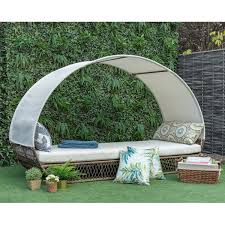Buy products such as costway loveseat patio canopy swing glider hammock cushioned steel frame outdoor at walmart and save. Outdoor Canopy Daybed Wayfair