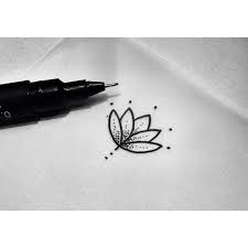 Pink Becker On Instagram Minimalist Lotus Minimalistflowers Lotus Pinkbecker Tattoos Mini Tattoos Tiny Tattoos
