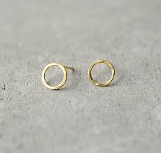 Don't forget we offer lifetime warranty, resizing service, and a perfect fit guarantee. Circle Gold Earrings Delicate Posts By Studiobaladi Minimalist Earrings Studs Circle Earrings Studs Minimalist Jewelry