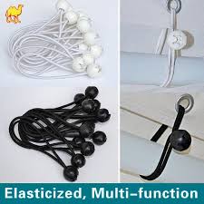 It works but i would buy a bigger size next time because tarps usually are much smaller after they get hemmed. Strong Camel Ball Bungees Cord Tarp Party Tent Tie Downs Bungee Canopy Gazebo Straps 9 Black 50pcs Walmart Com Walmart Com