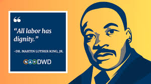 On March 18, 1968, Dr. Martin Luther King, Jr. delivered his speech “All  Labor Has Dignity” to an audience of hundreds of striking sanitation  workers in Memphis, TN. Today, we honor the