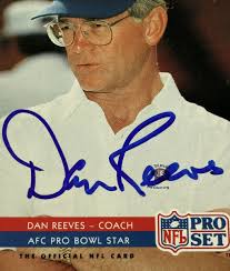 Dan Reeves 1992 NFL Pro Set Authentic Signed Autograph Auto Card Denver  Broncos