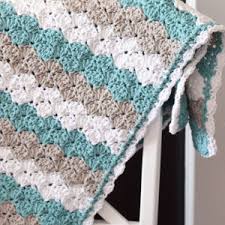 Sea Shell Stitch Baby Blanket Allfreecrochet Com
