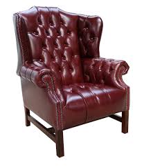 Chesterfield chair wing back antique style oxblood red leather armchair. Newcastle Burgundy Leather Chesterfield Churchill High Back Wing Chair Uk Manufactured Designersofas4u