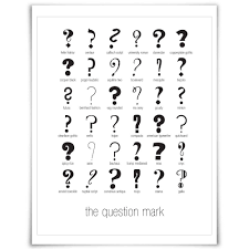 Question Marks Art Print Punctuation Typography Poster Graphic Designer Gift Gift For English Teacher Book Lover S Gift Type Art This Or That Questions Graphic Design Gifts Typography Poster