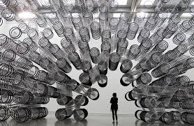 An Incredible Brand New Installation Made From 1 000 Bicycles By Dissident Chinese Artist Ai Weiwei Who Emerged Bicycle Art Museum Of Fine Arts Sculpture Art