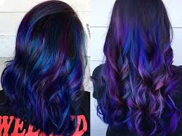 Purple hair is fun and reveals your creativity. 15 Stunning Navy Blue Black Hair Color Ideas For A Chic Look