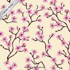 Download Pattern With Cherry Blossoms For Free Cherry Blossom Vector Cherry Blossom Background Vector Free