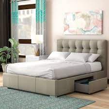 Inspired by jonathan adler bed. Latitude Run Alejo Upholstered Storage Platform Bed Murphy Bed Plans Upholstered Storage Bed Storage