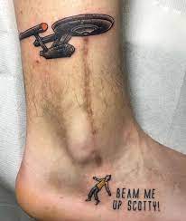 This person has a great range of different sized and styled stars and they form a beautiful tattoo design that runs. Best 85 Star Trek Fan Tatoos Nsf Music Magazine
