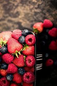 Strawberries Raspberries Blueberries Food Fantasy Strawberry Mixed Berries