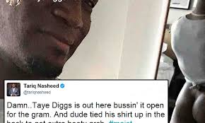 Taye Diggs ditches his bottoms as he flashes rear end | Daily Mail Online