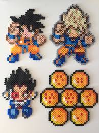 Dragonball Z Goku Super Saiyan Goku Vegeta Dragonballs Perler Bead Art Diy Perler Beads Perler Bead Patterns