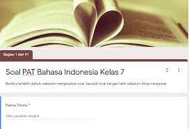 Soal latihan menghadapi ulangan akhir semester (uas), ulangan kenaikan kelas (ukk) atau penilaian akhir semester (pas) materi bahasa indonesia kelas 7 smp / mts semester 2 (genap) tahun 2021. Soal Pat Online Bahasa Indonesia Smp Kelas 7 Kurikulum 2013 Tahun Pelajaran 2019 2020 Didno76 Com