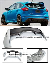 For 13 Up Ford Focus 5dr Hatchback Rs Style Carbon Fiber Rear Roof Wing Spoiler Lip 2013 2014 2015 2016 2017 13 14 15 16 1 Ford Focus Ford Focus Hatchback Ford