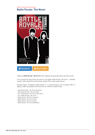 In the future, random jr. Battle Royale The Novel Baixar Pdf De Docero Com Br