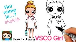 There are a wide choice of quality images in the section coloring pages for girls. How To Draw A Tumblr Vsco Cute Girl Youtube