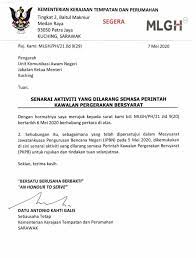 O dipengerusikan oleh menteri perumahan dan kerajaan tempatan. Senarai Aktiviti Yang Dilarang Semasa Pkpb Discover Kuching Facebook