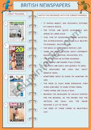 Maybe you would like to learn more about one of these? British Newspapers Broadsheets Tabloids Esl Worksheet By Ascincoquinas