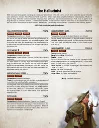 Staggering Into The Battlefield I Give You The Hallucinist Pathfinder2e