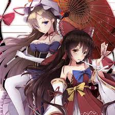 touhou project yakumo yukari hakurei reimu anime art by yutaka saki shu 東方 キャラ 東方 霊夢 霊夢