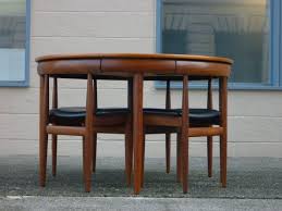Vintage Nested Dining Set The Chairs Fit Inside The Table Like Puzzle Pieces How Freakin Cool Mid Century Dining Set Mid Century Modern Decor Dining Set