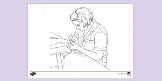 Pirate coloring sheets of scurvy dog pirates, pirate ships, skull 'n bones, sparrow, depp. Free Beautician Colouring Sheet Colouring Sheets
