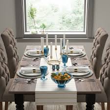 Our wood table, built by hand, will welcome family and friends to holiday celebrations and sunday suppers for generations. Farmhouse Harvest Dining Room With Blue Accents Collection Modern Dining Room Minneapolis By Target Home Houzz