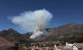 Photo by keith suttle, safety officer. Choppers Sent In To Fight Table Mountain Fire