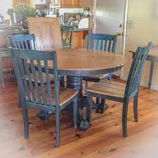 Farmhouse Table Extendable Dining Table Blue Kitchen Etsy Shabby Chic Kitchen Table Farmhouse Kitchen Tables Shabby Chic Dining Tables