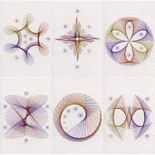 Rectangular prism, cube, sphere, cone, pyramid, cylinder, and others. Stitching Cards Geometric Shapes Pattern Pack Stitching Cards