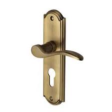 m marcus howard door handle euro lock set antique brass ironmongerydirect door handles antique brass door handles brass door handles