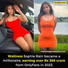 Sophie Rain, a former waitress, became a self-made millionaire in ...