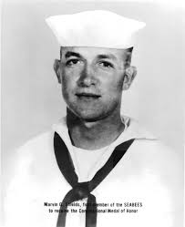 Caption This! Service photo of Marvin G. Shields, Construction Mechanic  Third Class, United States Navy. Marvin Shields was posthumously awarded  the Medal of Honor for his conspicuous gallantry and intrepidity