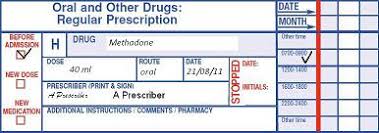 A Standard National Uk Hospital Prescription Chart Cebm