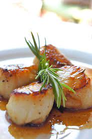 Healthy And Gourmet Scallops With Rosemary Butter Sauce Scallop Recipes Seafood Recipes Fish Recipes