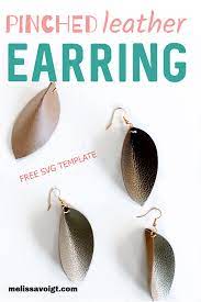 Download Fold Leather Teardrop Svg Leather Earring Template Melissa Voigt