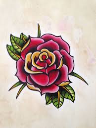 Neo Traditional Rose Traditional Rose Tattoos Neo Traditional Roses Traditional Roses