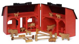 In this video we are completing our out farmyard enclosure with timber rail fencing, battling the rain and the wind as always. In Stock Folding Toy Barn With Farm Animals Fence And Feed Bags Traditional Kids Toys And Games By Saving Shepherd Houzz