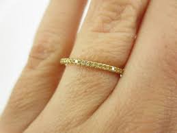 0 30cts Yellow Diamond Micro Pave Eternity 18k Yg Band Stackable Fancy Yellow Diamond Micro Pave Eternity Band Yellow Diamond