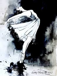 Black And White Watercolor Painting Ballerina Original Watercolor Painting Black And White Etsy Original Watercolor Painting Painting Watercolor Paintings