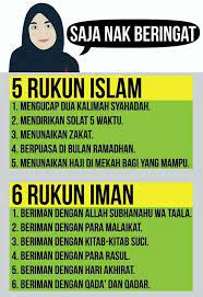 Rukun iman ada 6 / orang islam wajib percaya : 5 Rukun Islam 6 Rukun Iman Kutipan Pelajaran Hidup Iman Kutipan Pengetahuan