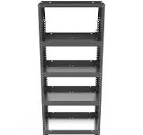 16″ Deep Tapered Shelving Module 60″H x 25″W x 16″D - Masterack
